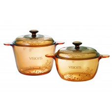 Visions 4 pcs Decorated Covered Versa Pot Set Provence Garden